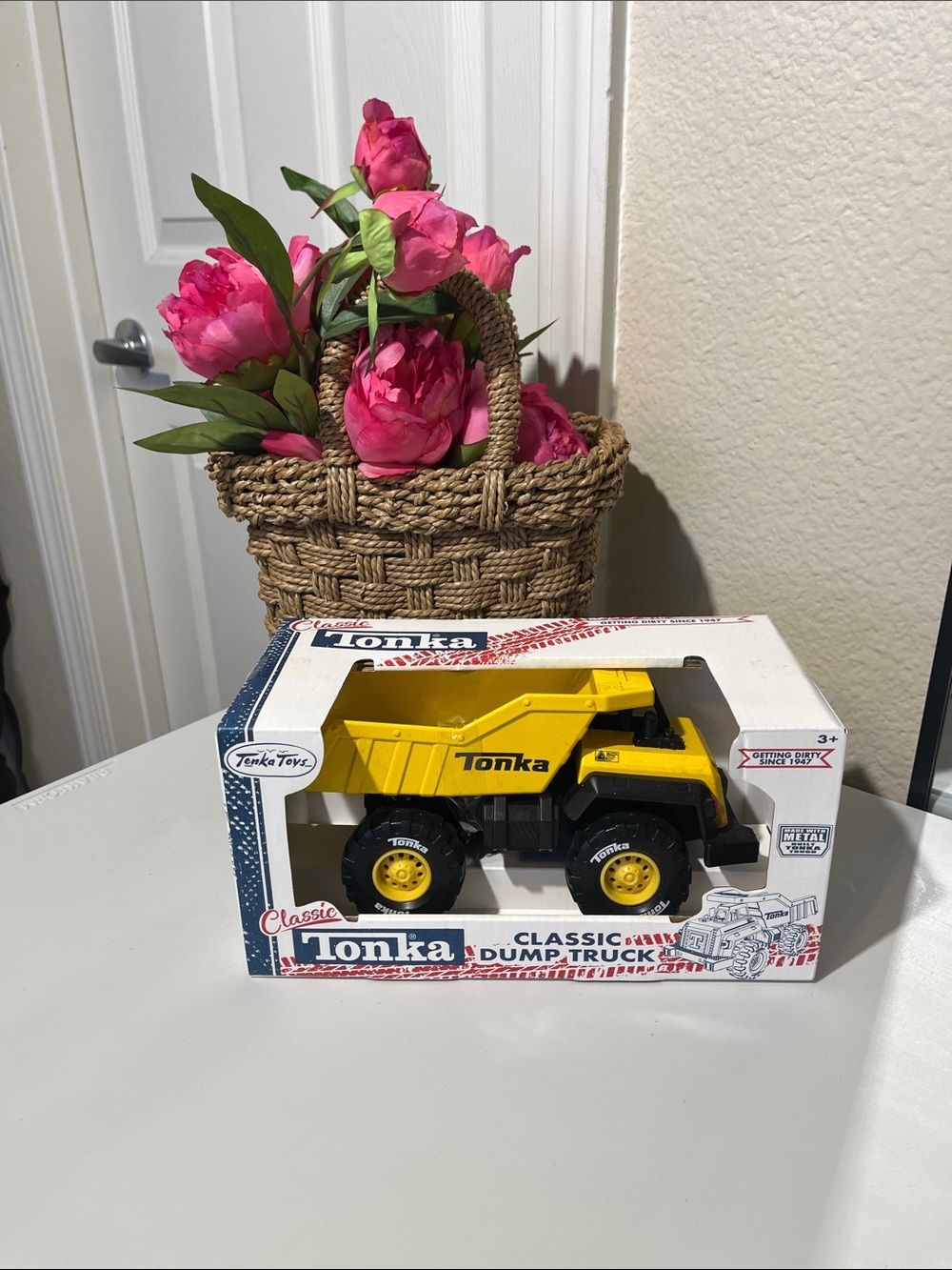 Tonka Yellow & Black retro Dump Truck in Box